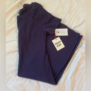 Open Edit MIDI Navy dress